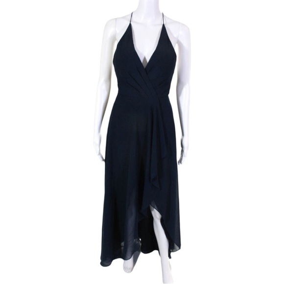 Jenny Yoo Navy Farrah Gown size 0 - Picture 4 of 11